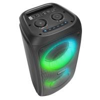 MIKADO MD-11BT Siyah 20*2 40W RGB Işıklı Kablosuz Mikrafonlu Taşınabilir Speaker Hoparlör - 4